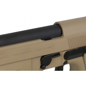 Страйкбольный пистолет G&G BERETTA GPM92 Desert Tan, металл, GAS-GPM-92F-DBB-ECM