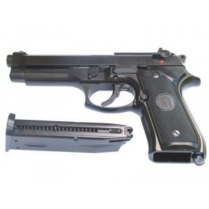 Страйкбольный пистолет Beretta M9, Gas, черный, металл M9.GAS (KJW)
