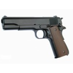 Страйкбольный пистолет Colt 1911, Gas, чёрный, металл (KJW)