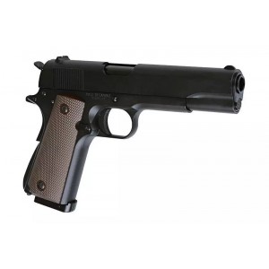 Страйкбольный пистолет Colt 1911, CO2, чёрный, металл (KJW)