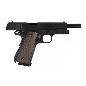 Страйкбольный пистолет Colt 1911, CO2, чёрный, металл (KJW)