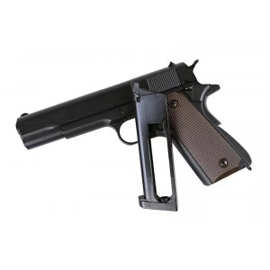 Страйкбольный пистолет Colt 1911, CO2, чёрный, металл (KJW)