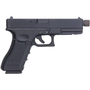 Страйкбольный пистолет KJW GLOCK G17 GBB GAS, ствол с резьбой, мет. слайд KP-17-TBC.GAS