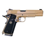 KJW COLT M1911 M.E.U. GBB, СО2, TAN, металл, модель - KP-07.CO2 -TAN