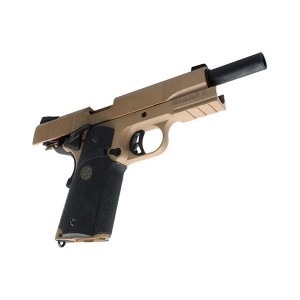 Страйкбольный пистолет KJW Colt M1911 MEU Gas Tan (KP-07.GAS-TAN)