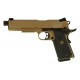 Страйкбольный пистолет KJW COLT M1911 M.E.U. GBB, СО2, TAN, металл, резьба на стволе [KP-07-TBC.CO2 TAN]