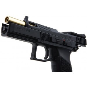 Страйкбольный пистолет KJW CZ P-09 Black GBB, черный, металл, модель P-09-OR.GAS