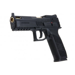 Страйкбольный пистолет KJW CZ P-09 Black GBB, черный, металл, модель P-09-OR.GAS