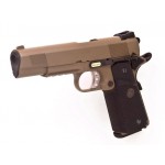 Страйкбольный пистолет WE Colt M1911A1 M.E.U. Rail Tan (WE-E008B-TN)