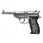 WE Модель пистолета Walther P38, металл, серебристый