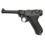 Модель пистолета  Luger Parabellum P-08 SHORT металл, черный, 4 дюйма [WE]