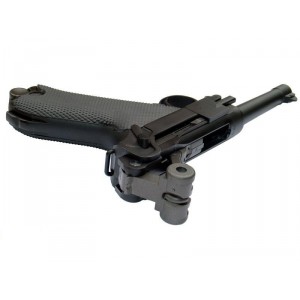 Модель пистолета  Luger Parabellum P-08 SHORT металл, черный, 4 дюйма [WE]