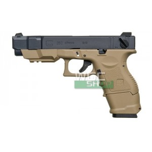 WE Модель пистолета GLOCK 26C, металл, TAN