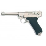WE Модель пистолета  Luger 'Parabellum' P-08 SHORT, металл, хром 4 дюйма