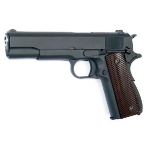 WE Модель пистолета M1911 A1,  металл (2 магазина в комплекте)