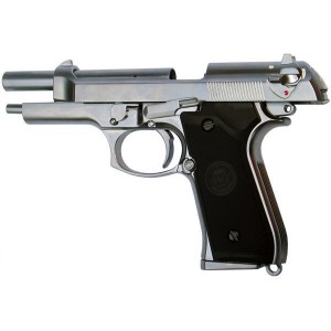 WE Модель пистолета Beretta M92S, металл, хром WE-M011-SV