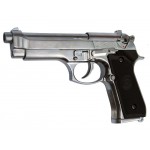 WE Модель пистолета Beretta M92S, металл, хром WE-M011-SV