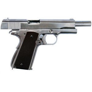 WE Модель пистолета M1911 A1, металл, хром