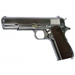 WE Модель пистолета M1911 A1, металл, хром
