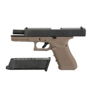 WE Модель пистолета  Glock 17, Gen. 4, металл, койот