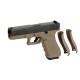 WE Модель пистолета  Glock 17, Gen. 4, металл, койот