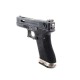Страйкбольный пистолет WE GLOCK-18 G-Force металл слайд, черная рамка, черный слайд, золоченый ствол WE-G002WET-1