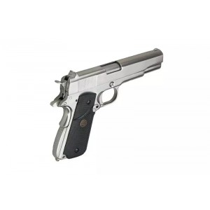 Страйкбольный пистолет WE Colt 1911 M.E.U. хром GBB, металл, GAS