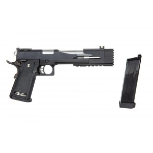 WE Модель пистолета Hi-CAPA 7' DRAGON Type A (Full auto) со стеклобитом, металл, черный, GBB, GAS