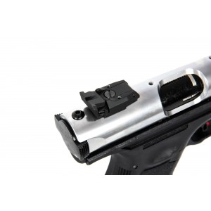 Страйкбольный пистолет WE Galaxy GBB, Metal, Green Gas, Серебристая рама WE-GX01A-SV [WE]