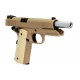Страйкбольный пистолет WE COLT М1911А1 Kimber with Rail Tan металл, GBB, WE-E010-TAN