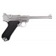 WE Модель пистолета  Luger 'Parabellum' P-08 MIDDLE, хром 6 дюймов
