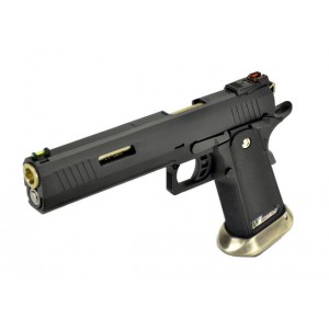 Страйкбольный пистолет WE COLT M1911 HI-CAPA 6", Black / Gold WE-H018WETA2-BKGD