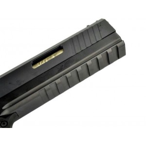 Страйкбольный пистолет WE COLT M1911 HI-CAPA 6", Black / Gold WE-H018WETA2-BKGD