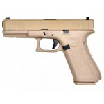 Страйкбольный пистолет WE GLOCK-17 gen5, металл слайд, сменные накладки, TAN F Version WE-G001FVB-TAN