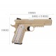 Страйкбольный пистолет WE Colt M45A1 Tan, металл, GBB (WE-E015-M45A1-TAN)