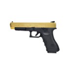 Страйкбольный пистолет WE GLOCK-34 gen3, металл слайд, Titanium Version  WE-G008A-TG