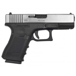 Страйкбольный пистолет WE Glock 19 Gen. 3 GBB, металл, хромированный (WE-G003A-SV)