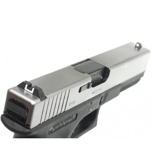 WE Модель пистолета  Glock 17, Gen. 3, металл, хром