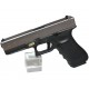 WE Модель пистолета  Glock 17, Gen. 3, металл, хром