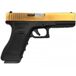 Страйкбольный пистолет WE GLOCK-18 gen3, авт, металл слайд, Titanium Version арт.: WE-G002A-TG