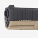 Страйбкольный пистолет WE GLOCK-17 gen5, металл слайд, сменные накладки, TAN/BLACK F Version WE-G001FVB-BK