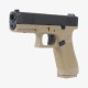Страйбкольный пистолет WE GLOCK-17 gen5, металл слайд, сменные накладки, TAN/BLACK F Version WE-G001FVB-BK