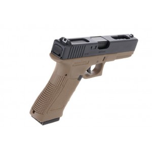 Страйкбольный пистолет WE GLOCK-18 gen3, авт, металл слайд WE-G002A-TAN