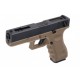 Страйкбольный пистолет WE GLOCK-18 gen3, авт, металл слайд WE-G002A-TAN