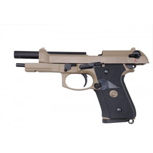 Модель пистолета Beretta M9A1 USMC TAN, GAS, Металл, Blow Back [WE]