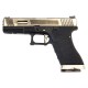 Модель пистолета WE G Force Glock 17 (Silver Slide/Silver Barrel) Black GBB Pistol