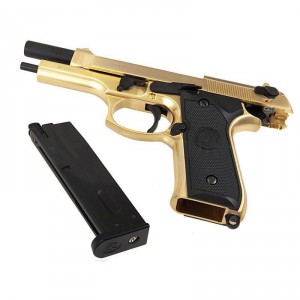 Страйкбольный пистолет WE-M004 WE M92 Full Metal GBB Pistol GOLD