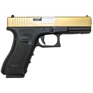 Страйкбольный пистолет WE G17 gen.3 Titanium Version Black GBB GAS WE-G001A-TG