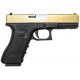 Страйкбольный пистолет WE G17 gen.3 Titanium Version Black GBB GAS WE-G001A-TG