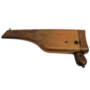 Модель пистолета WE Mauser 712, металл, длинный магазин, кобура приклад (пластик под дерево) WE-712-BK